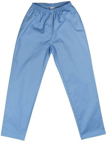 Alezi Classic Unisex Medical Pants and Blouse Set Light Blue Cotton and Polyester