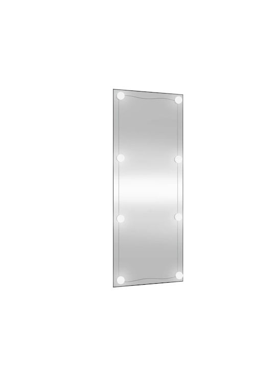 vidaXL Rectangular Wall Mirror White with Glass Frame