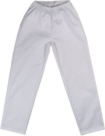 Alezi Classic Unisex Σετ Ιατρικό Παντελόνι και Μπλούζα Λευκό από Βαμβάκι και Πολυεστέρα