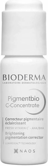 Bioderma Pigmentbio Feuchtigkeitsspendend Serum Gesicht mit Vitamin C & Niacinamid für Entgiftung & Strahlkraft 15ml