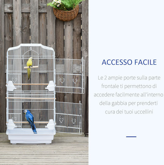 Pawhut Bird Cage 46.5x35.5x92cm.