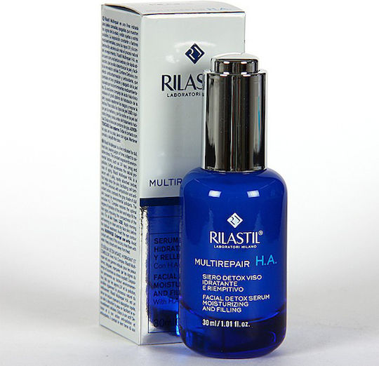 Rilastil Multi Repair H.A Serum Detox Facial Anti-îmbătrânire pentru Față cu Acid Hialuronic 30ml