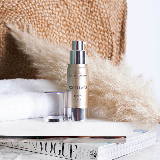 Institut Esthederm Excellage Moisturizing & Anti-aging Serum Face with Niacinamide & Peptides for Radiance & Firming 30ml