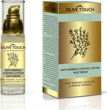 Olive Touch Anti-Wrinkle Control System Moisturizing & Anti-aging Serum Face with Hyaluronic Acid 30ml