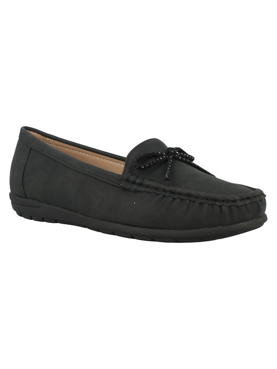 Antrin 28.Fresia 170 Women's Moccasins in Black Color