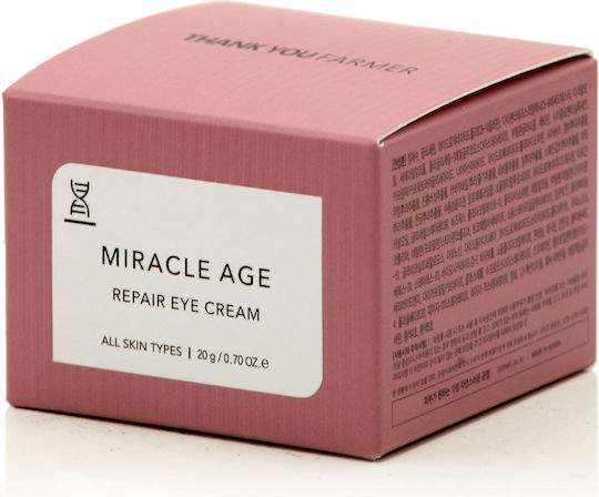 Thank You Farmer Miracle Age Eye Cream for Moisturizing Anti-Aging and Dark Circles 20gr