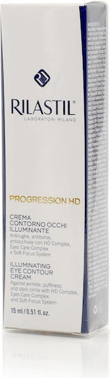 Rilastil Progression HD Augenbefeuchter für Feuchtigkeitsspendend Anti-Aging & Schwarze Kreise 15ml