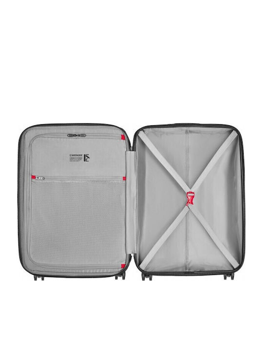 Wenger Prymo Medium Hard Black Suitcase With 4 Wheels Height 65cm