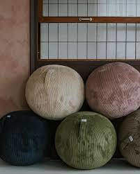 Vielseitiges Sitzsäcke & Pouf Sitzball Leiv Olive 65x65x65cm