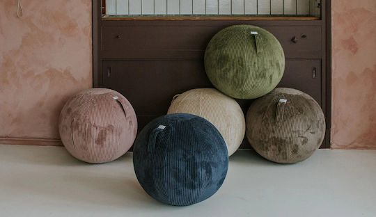 Vielseitiges Sitzsäcke & Pouf Sitzball Leiv Olive 65x65x65cm