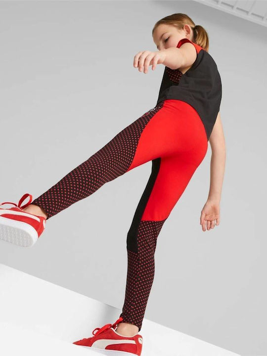 PUMA Kinder Leggings Sport Lang Schwarz