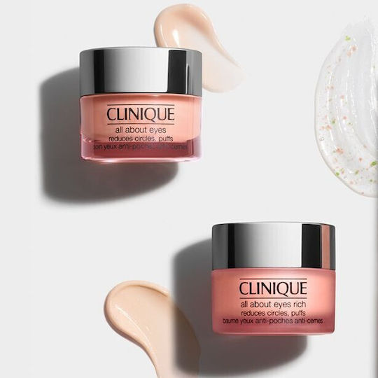 Clinique All About Eyes Gel Ματιών για Ενυδάτωση , Μαύροι Κύκλοι & Σακούλες 15ml