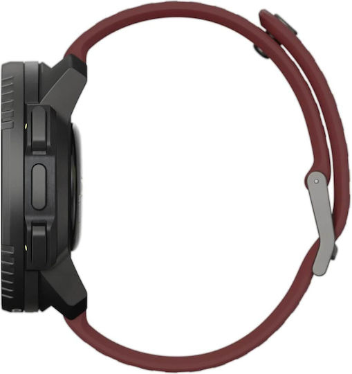 Suunto Vertical Stainless Steel 49mm Smartwatch with Heart Rate Monitor (Black Ruby)