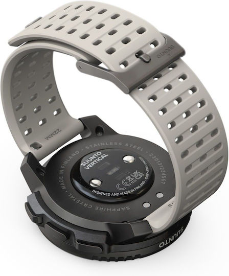 Suunto Vertical Stainless Steel 49mm Smartwatch with Heart Rate Monitor (Black Sand)