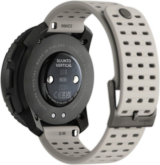 Suunto Vertical Stainless Steel 49mm Smartwatch with Heart Rate Monitor (Black Sand)