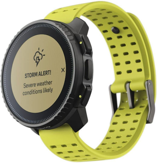 Suunto Vertical Stainless Steel 49mm Smartwatch with Heart Rate Monitor (Black Lime)