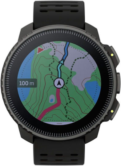 Suunto Vertical Stainless Steel 49mm Smartwatch with Heart Rate Monitor (All Black)