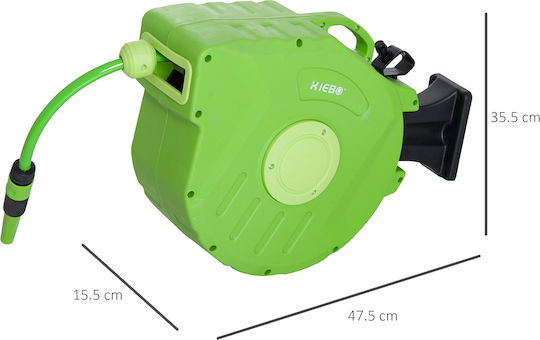 Durhand Automatic Watering Wind Wall Mounted with Hose 15m