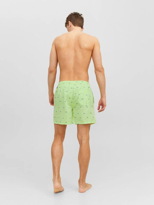 Jack & Jones Men's Swimwear Shorts Green Striped
