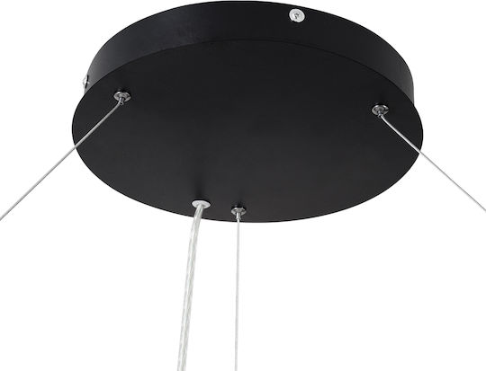 GloboStar Ra Hängelampe Schwarz mit Fassung E27 127.5x127.5cm.