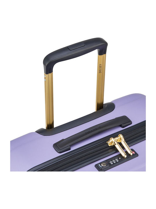 Delsey Segur 2.0 Μεγάλη Βαλίτσα Ταξιδίου Σκληρή Lavender με 4 Ρόδες Ύψους 79.5εκ.