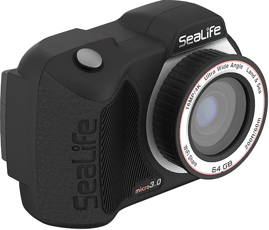 Sealife Micro 3.0 Compact Φωτογραφική Μηχανή 16MP με Οθόνη 2.4" και Ανάλυση Video 4K UHD Μαύρη