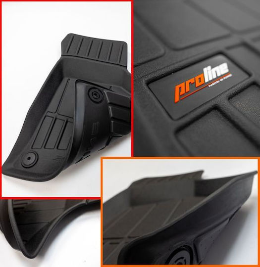 Frogum Set of Front and Rear Mats 4pcs Tray Type for Audi A4 Ford Edge 2008-2013 Black