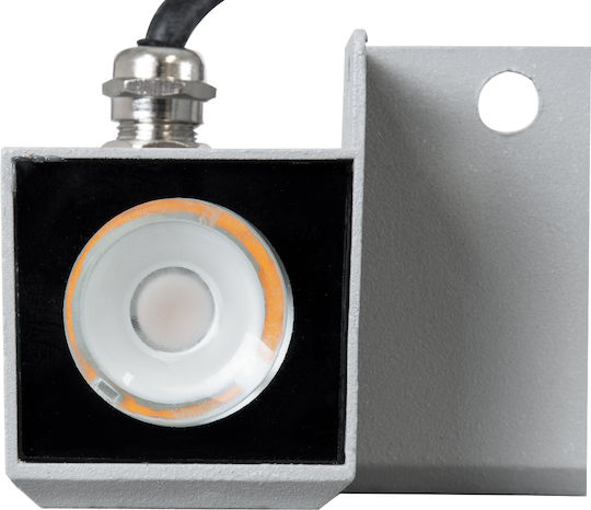 GloboStar Dona Επιτοίχιο Εξωτερικό Σποτ LED IP66 10W με Θερμό Λευκό Φως 8.2x8.2x6εκ.