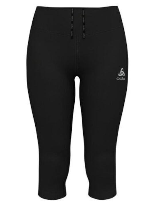 Tights Running Γυναικείο Capri Κολάν Ψηλόμεσο Μαύρο