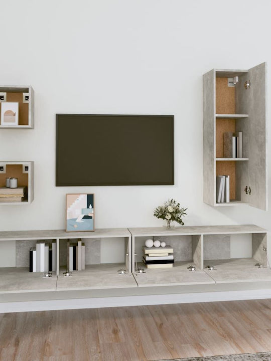 Living Room TV Unit Gray L100xW30cm