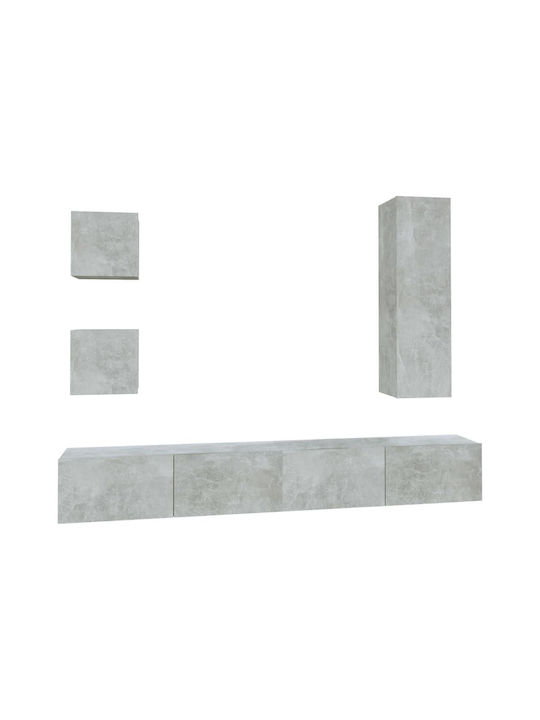 Living Room TV Unit Gray L100xW30cm