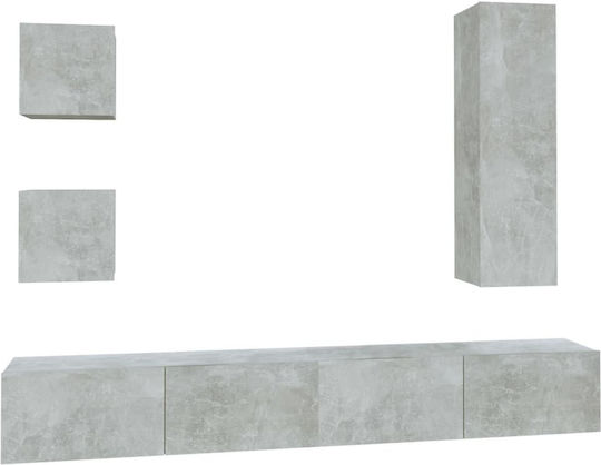 Living Room TV Unit Gray L100xW30cm