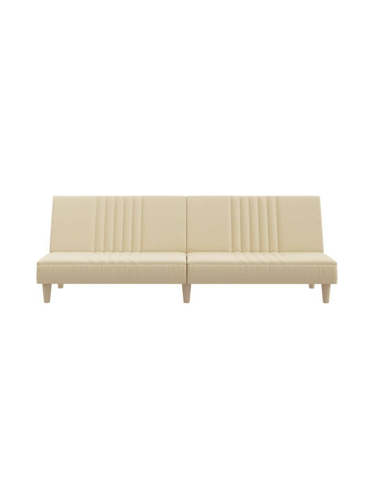 Dreisitzer Sofa Bett Crem 200x89x33cm