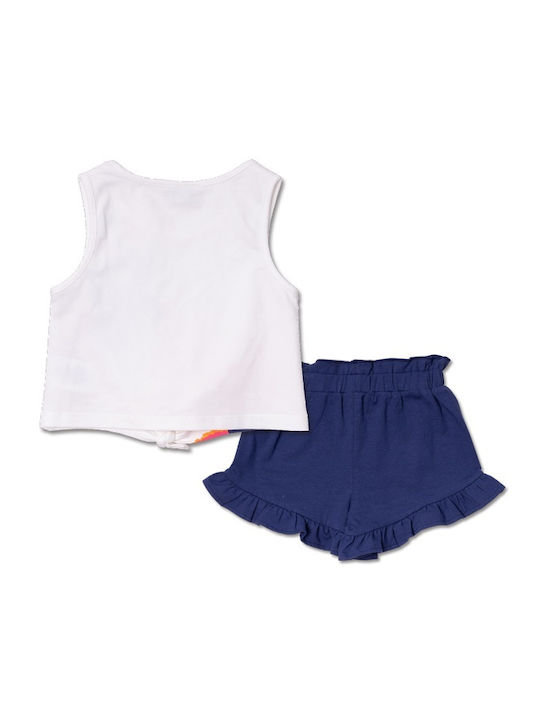 Tuc Tuc Kids Set with Shorts Summer 2pcs White