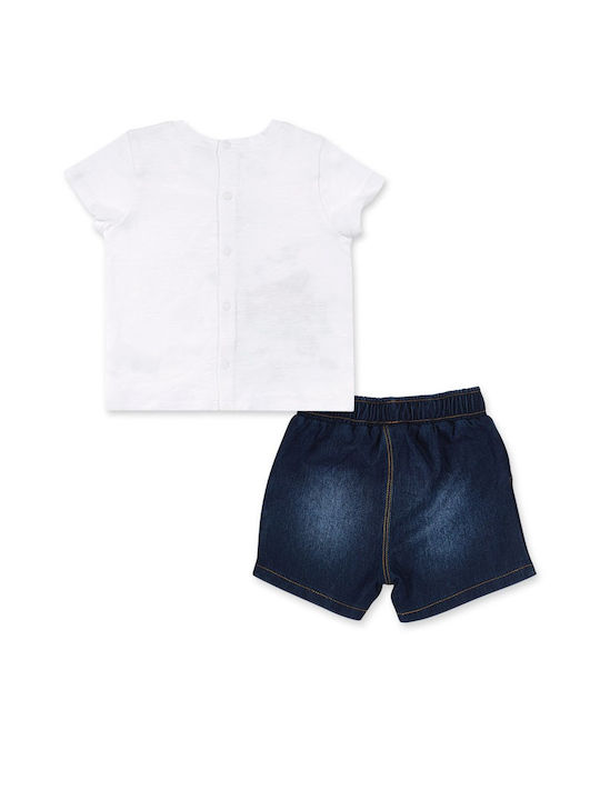 Tuc Tuc Kids Set with Shorts Summer 2pcs White