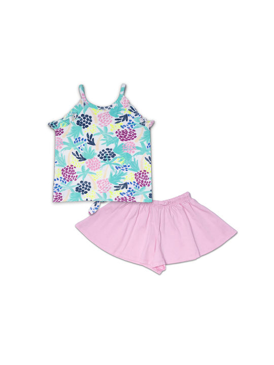 Tuc Tuc Kids Set with Skirt Summer 2pcs Turquoise