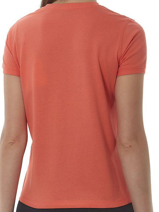 Kappa Γυναικείο T-shirt Πορτοκαλί με Λαιμόκοψη V