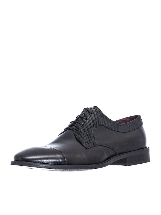 Prima L' Uomo Men's Leather Dress Shoes Black