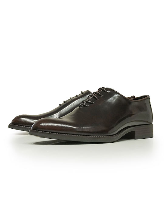 Vikato Men's Leather Shoes Bordeaux (3043) (Leather)