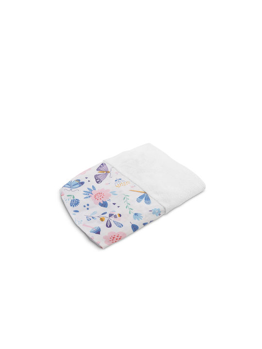 Sensillo Fabric Baby Changing Pad Cover White 70x50cm