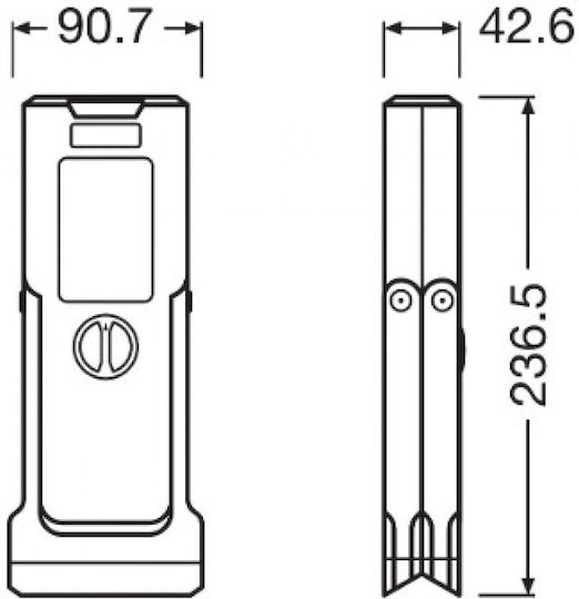 Osram Φωτισμός Εργασίας Μπαταρίας LED 4.3x24cm