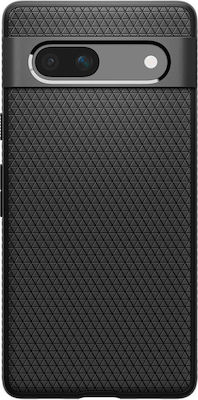 Spigen Liquid Air Umschlag Rückseite Silikon Matte Black (Google Pixel 7a)