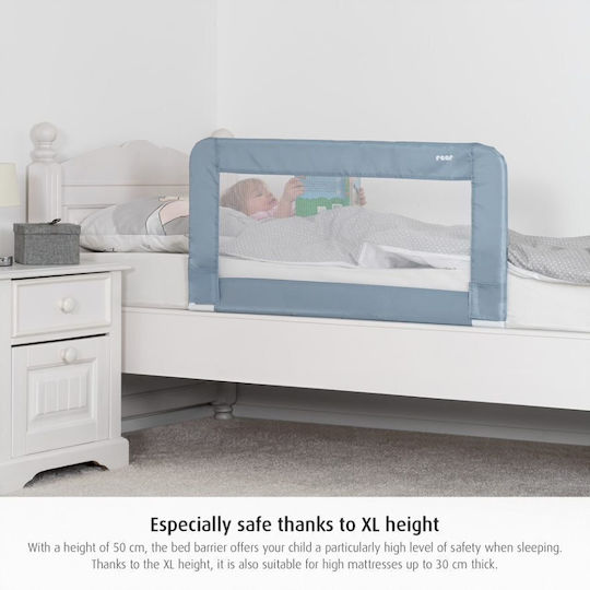 Reer Klappbar Bettschutzgitter für das Bett Einfache Installation aus Stoff in Hellblau Farbe 100εκ. 1Stück