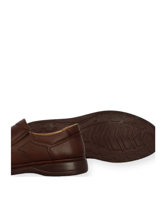 Δερμάτινα Ανδρικά Slip-On Καφέ