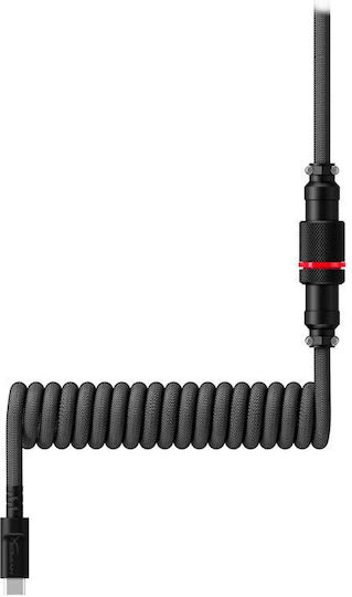 HyperX Кабел USB-A мъжки / USB-C мъжки - USB-A мъжки / USB-C мъжки навита клавиатура 1.2м (6J679AA) 1бр