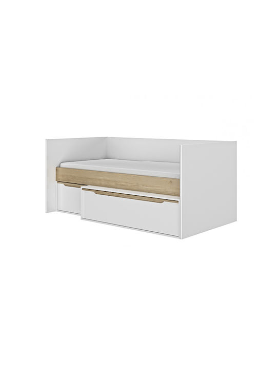 Galipette Convertible Baby Crib Celeste White with Drawer
