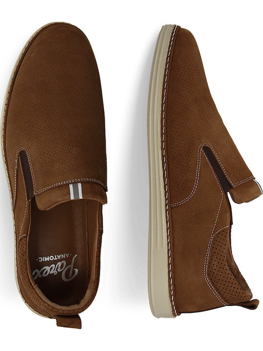 De piele Slip-on-uri pentru bărbați Tabac maro