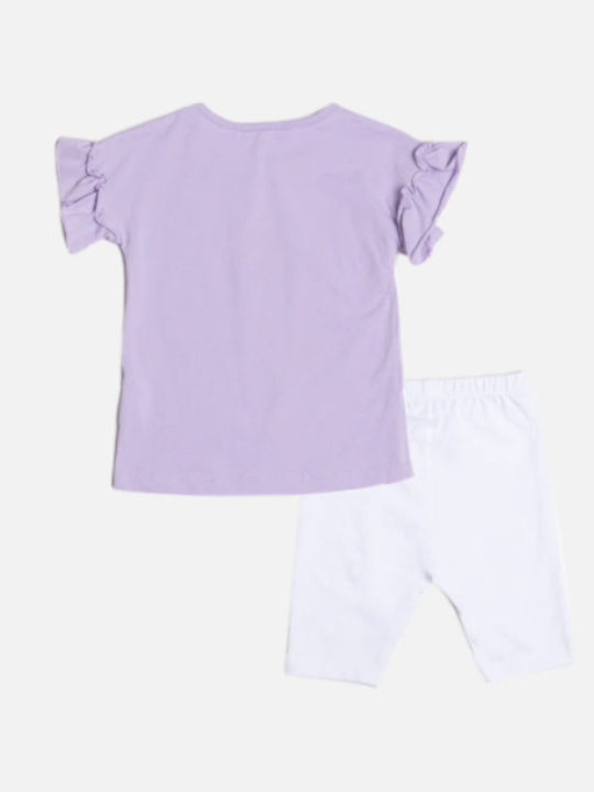 Kids' Set with Leggings Summer 2pcs Lilac