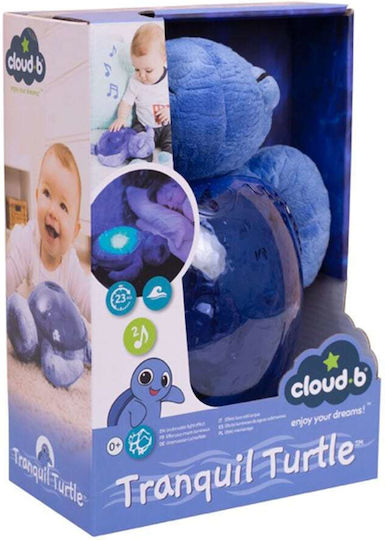 Cloud b Παιχνίδι Ύπνου Tranquil Turtle από Ύφασμα με Φως για Νεογέννητα