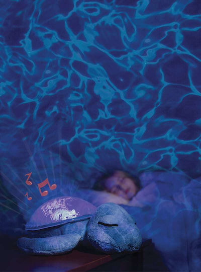 Cloud b Παιχνίδι Ύπνου Tranquil Turtle από Ύφασμα με Φως για Νεογέννητα
